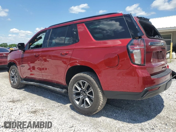 2021 Chevrolet Tahoe Z71 z VIN 1GNSKPKD9MR349131, wystawiony jako Copart lot #59009405 z przebiegiem 24 115 mil mil oraz Szkoda całkowita • Salvage title. Historia ofert i sprzedaży dostępna na DreamBid. Obrazek 2.