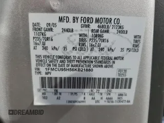 2006 Ford Escape Hybrid with VIN 1FMCU95H56KB21880, listed as a Copart auction lot 52235915 with 217,628 mi miles and Clean title. Bid and sale history available at DreamBid. Image 12.