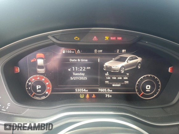 2019 Audi S4 Premium Plus z VIN WAUB4AF48KA115193, wystawiony jako Copart lot #58429795 z przebiegiem 53 054 mil mil oraz Szkody całkowita. Historia ofert i sprzedaży dostępna na DreamBid. Obrazek 9.