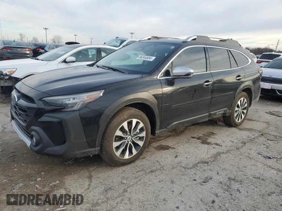 2025 Subaru Outback Touring XT with VIN 4S4BTGPD1S3151024, listed as a Copart auction lot 86344884 with 7,727 mi miles and Salvage Title. Bid and sale history available at carsss.com. Image 1.