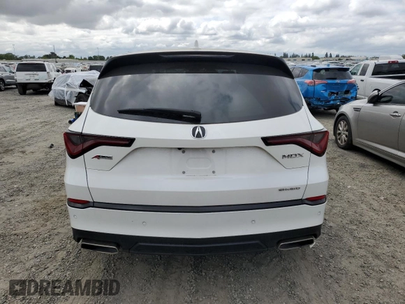 2023 Acura MDX w/A-Spec Package с VIN 5J8YE1H09PL001351, выставлен на аукционе Copart как лот 53313525 с пробегом 42 130 миль миль и Списание • Salvage title. История ставок и продаж доступна на DreamBid. Изображение 6.