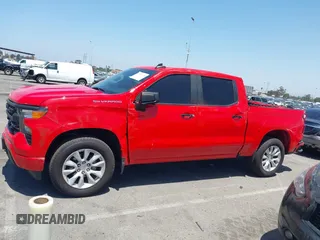 2025 Chevrolet Silverado 1500 Custom with VIN 1GCPABEK2SZ132029, listed as a IAAI auction lot 42279571 with 2,458 mi miles and . Bid and sale history available at DreamBid. Image 14.