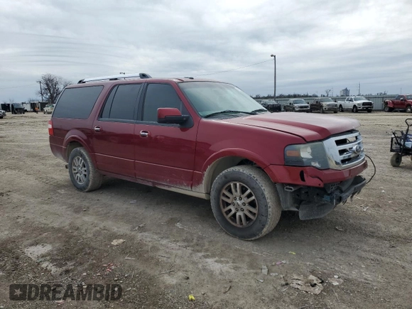 2014 Ford Expedition Max Limited with VIN 1FMJK1K53EEF18445, listed as a Copart auction lot 45211635 with 223,355 mi miles and Salvage title. Bid and sale history available at DreamBid. Image 4.