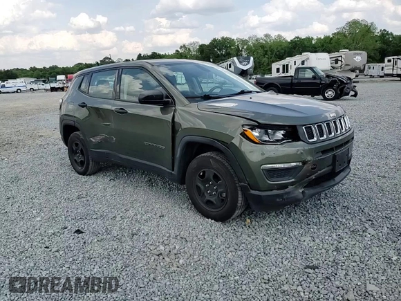 2017 Jeep Compass Sport with VIN 3C4NJDAB1HT656524, listed as a Copart auction lot 54325385 with 97,253 mi miles and Salvage title. Bid and sale history available at DreamBid. Image 14.
