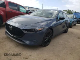 2021 Mazda Mazda3 Hatchback 2.5 Turbo with VIN JM1BPBJY0M1311951, listed as a Copart auction lot 45196623 with 27,309 mi miles. Bid and sale history available at carsss.com. Image 1.