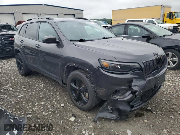 2021 Jeep Cherokee Latitude Plus with VIN 1C4PJMLB7MD121803, listed as a Copart auction lot 59439695 with 47,430 mi miles and Salvage title. Bid and sale history available at DreamBid. Image 4.
