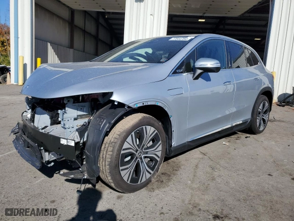 2024 Mercedes-Benz EQE with VIN 4JGGM1CB5RA056802, listed as a Copart auction lot 77544784 with 0 mi miles and Salvage Title. Bid and sale history available at carsss.com. Image 1.