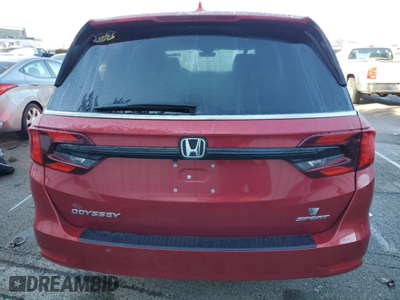 2023 Honda Odyssey Sport with VIN 5FNRL6H76PB061903, listed as a Copart auction lot 82524154 with Not Provided miles and Salvage Title. Bid and sale history available at carsss.com. Image 6.