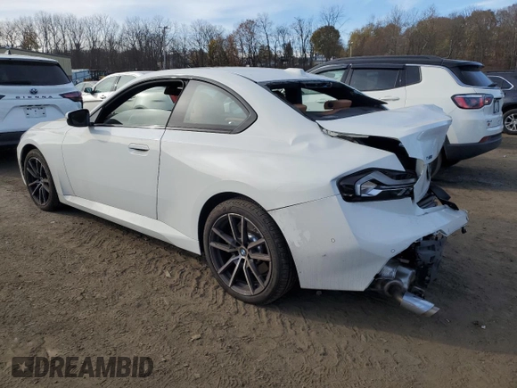 2024 BMW 2 Series 230i xDrive with VIN 3MW33CM05R8E02208, listed as a Copart auction lot 80850784 with 10,282 mi miles and Salvage title. Bid and sale history available at DreamBid. Image 2.