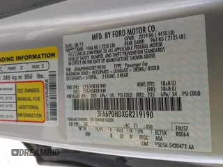 2016 Ford Fusion SE with VIN 3FA6P0HDXGR219190, listed as a IAAI auction lot 41936584 with 146,716 mi miles. Bid and sale history available at carsss.com. Image 9.