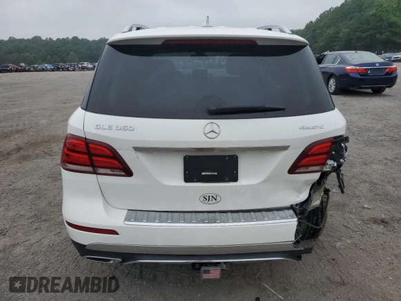 2017 Mercedes-Benz GLE 350 with VIN 4JGDA5HBXHA908197, listed as a Copart auction lot 62640215 with 67,165 mi miles and Salvage title. Bid and sale history available at DreamBid. Image 6.