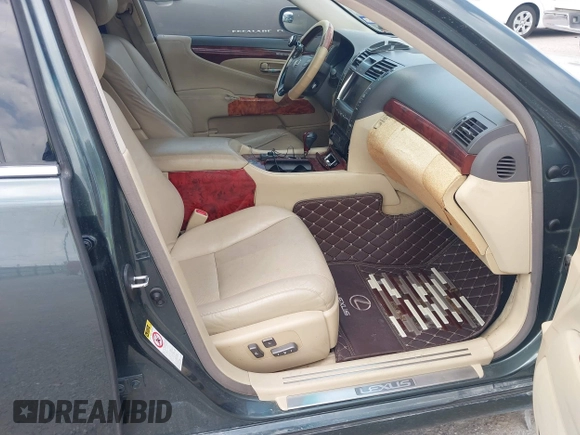 2007 Lexus LS 460 with VIN JTHBL46F275001956, listed as a IAAI auction lot 42298753 with Not provided miles and . Bid and sale history available at DreamBid. Image 5.