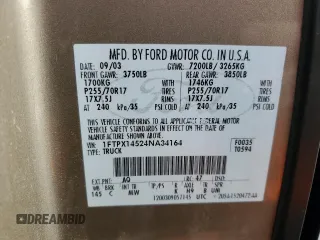 2004 Ford F-150 XLT with VIN 1FTPX14524NA34164, listed as a Copart auction lot 51758445 with 168,794 mi miles and Clean Title. Bid and sale history available at carsss.com. Image 12.