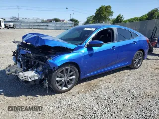 2019 Honda Civic EX z VIN JHMFC1F34KX010578, wystawiony jako Copart lot #57689955 z przebiegiem 94 629 mil mil oraz Szkoda całkowita • Salvage title. Historia ofert i sprzedaży dostępna na DreamBid. Obrazek 1.