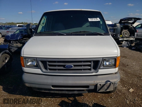 2007 Ford Econoline Cargo Commercial with VIN 1FTNE14W57DA14278, listed as a Copart auction lot 72810194 with 106,258 mi miles and Clean Title. Bid and sale history available at DreamBid. Image 5.