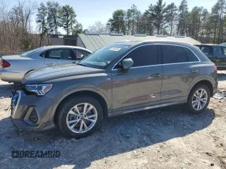 2021 Audi Q3 S line Premium Plus with VIN WA1EECF35M1056004, listed as a Copart auction lot 51042435 with 53,312 mi miles and Salvage title. Bid and sale history available at DreamBid. Image 1.