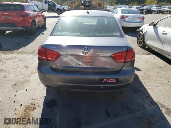 2014 Volkswagen Passat S with VIN 1VWAS7A3XEC024597, listed as a Copart auction lot 74940754 with 144,646 mi miles and Salvage Title. Bid and sale history available at carsss.com. Image 6.