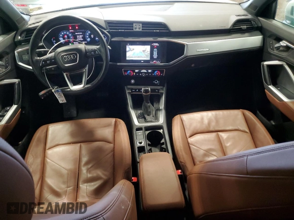 2019 Audi Q3 Premium with VIN WA1AECF38K1084682, listed as a Copart auction lot 86361474 with 48,416 mi miles and Salvage Title. Bid and sale history available at carsss.com. Image 8.