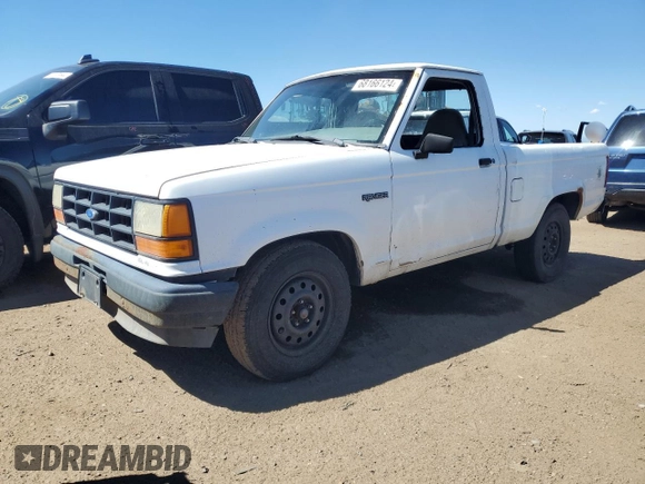 1992 Ford Ranger with VIN 1FTCR10U5NUB96822, listed as a Copart auction lot 68166124 with 43,121 mi miles and Clean Title. Bid and sale history available at carsss.com. Image 1.