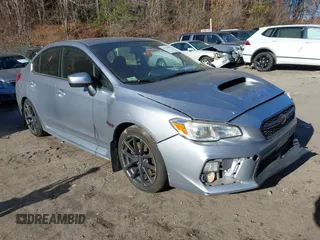 2018 Subaru WRX Premium with VIN JF1VA1C61J8800002, listed as a IAAI auction lot 41293981 with 55,787 mi miles. Bid and sale history available at carsss.com. Image 1.
