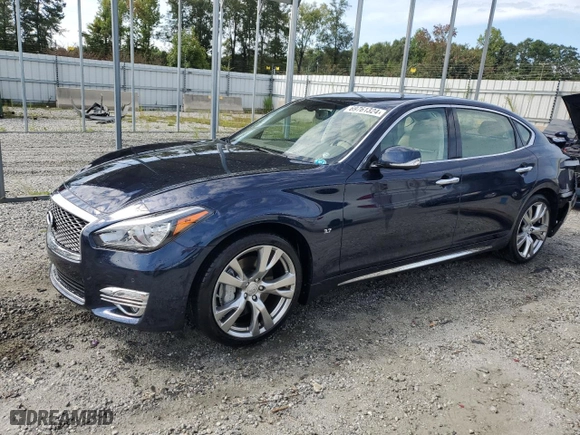 2017 Infiniti Q70L 3.7 with VIN JN1BY1PP6HM170297, listed as a Copart auction lot 69761324 with 85,418 mi miles and Salvage Title. Bid and sale history available at carsss.com. Image 1.