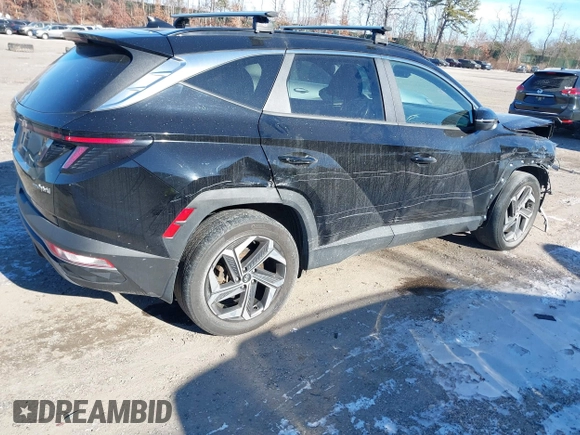 2022 Hyundai Tucson SEL Convenience with VIN KM8JFCA12NU039907, listed as a IAAI auction lot 41164495 with 60,466 mi miles and . Bid and sale history available at carsss.com. Image 4.