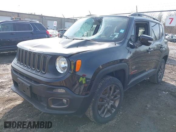 2016 Jeep Renegade Latitude with VIN ZACCJBBT9GPE04223, listed as a IAAI auction lot 41782702 with 82,789 mi miles. Bid and sale history available at carsss.com. Image 2.