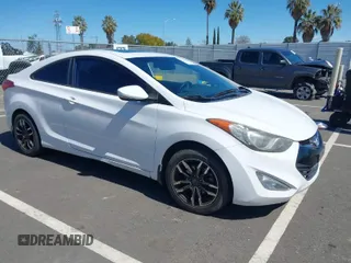 2013 Hyundai Elantra Coupe SE with VIN KMHDH6AE9DU022676, listed as a IAAI auction lot 41816486 with 158,326 mi miles. Bid and sale history available at carsss.com. Image 1.