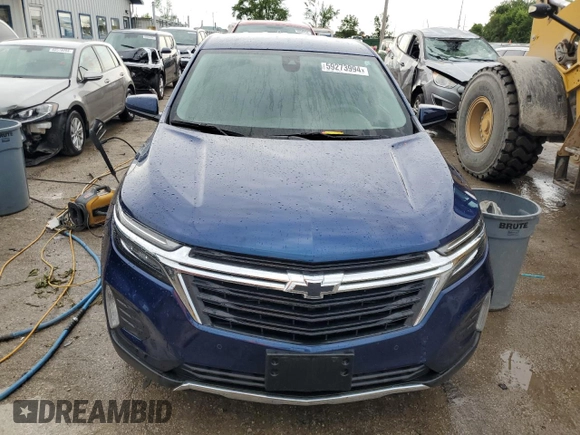 2023 Chevrolet Equinox LT с VIN 3GNAXKEG1PL186959, выставлен на аукционе Copart как лот 59273994 с пробегом 7 983 миль миль и Списание • Salvage title. История ставок и продаж доступна на DreamBid. Изображение 5.
