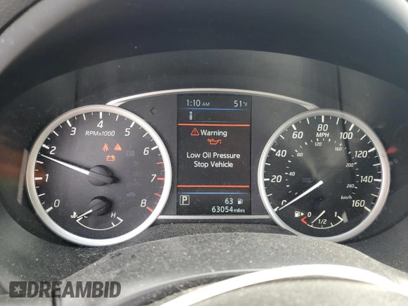 2019 Nissan Sentra SV with VIN 3N1AB7AP7KY246607, listed as a Copart auction lot 48847265 with 63,054 mi miles and Salvage Title. Bid and sale history available at DreamBid. Image 9.