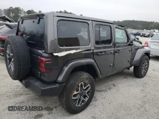 2025 Jeep Wrangler Sahara with VIN 1C4PJXEN9SW526216, listed as a Copart auction lot 86907844 with 921 mi miles and Clean Title. Bid and sale history available at DreamBid. Image 3.