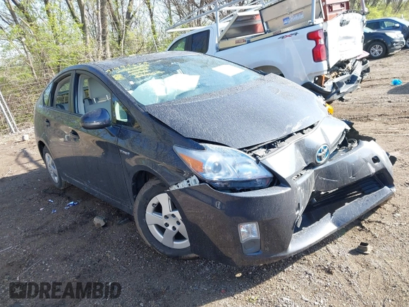 2011 Toyota Prius I with VIN JTDKN3DU4B1377629, listed as a IAAI auction lot 41994624 with 120,950 mi miles and . Bid and sale history available at DreamBid. Image 1.