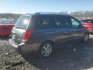 2007 Nissan Quest with VIN 5N1BV28U57N142124, listed as a Copart auction lot 42053595 with 192,824 mi miles and Salvage Title. Bid and sale history available at carsss.com. Image 3.