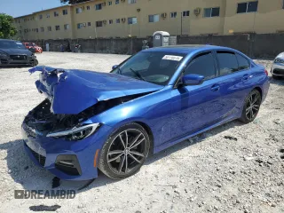 2020 BMW 3 Series 330i with VIN 3MW5R1J04L8B42553, listed as a Copart auction lot 50170375 with 66,763 mi miles and Non Repairable. Bid and sale history available at carsss.com. Image 1.