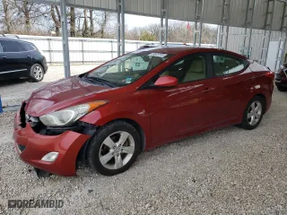 2012 Hyundai Elantra GLS with VIN KMHDH4AE3CU302841, listed as a Copart auction lot 49532255 with 127,808 mi miles and Salvage Title. Bid and sale history available at carsss.com. Image 1.