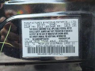 2023 Nissan Sentra SV with VIN 3N1AB8CV8PY240761, listed as a IAAI auction lot 42115618 with 49,078 mi miles. Bid and sale history available at carsss.com. Image 9.