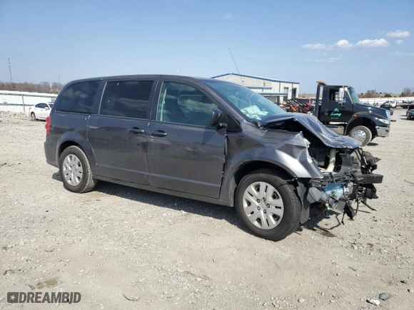 2018 Dodge Grand Caravan SE with VIN 2C4RDGBG0JR177461, listed as a Copart auction lot 48924515 with 117,525 mi miles and Salvage Title. Bid and sale history available at carsss.com. Image 4.