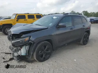 2021 Jeep Cherokee Altitude with VIN 1C4PJLLB0MD173851, listed as a Copart auction lot 53500385 with 57,674 mi miles and Salvage title. Bid and sale history available at DreamBid. Image 1.
