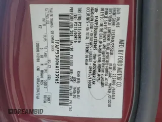 2006 Ford Taurus SE with VIN 1FAFP53U06A133965, listed as a Copart auction lot 60525015 with Not provided miles and Salvage title. Bid and sale history available at DreamBid. Image 12.