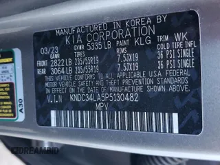 2023 Kia EV6 Wind with VIN KNDC34LA5P5130482, listed as a Copart auction lot 76792914 with 41,622 mi miles and Salvage Title. Bid and sale history available at carsss.com. Image 13.