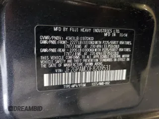2015 Subaru Crosstrek Limited с VIN JF2GPAMC0F8209531, выставлен на аукционе Copart как лот 58831395 с пробегом 210 902 миль миль и Списание • Salvage title. История ставок и продаж доступна на DreamBid. Изображение 13.