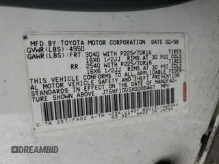 1999 Lexus RX 300 Luxury SUV with VIN JT6HF10U5X0006467, listed as a Copart auction lot 49979895 with 263,450 mi miles and Salvage Title. Bid and sale history available at carsss.com. Image 13.
