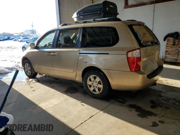 2008 Kia Sedona LX with VIN KNDMB233186195046, listed as a Copart auction lot 88663145 with 200,386 mi miles and Salvage Title. Bid and sale history available at DreamBid. Image 2.