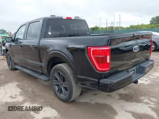 2023 Ford F-150 XL with VIN 1FTEW1C53PFC27708, listed as a IAAI auction lot 42654990 with 37,093 mi miles and . Bid and sale history available at DreamBid. Image 3.