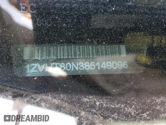 2008 Ford Mustang Deluxe with VIN 1ZVHT80N385149096, listed as a Copart auction lot 44723095 with 152,177 mi miles and Salvage Title. Bid and sale history available at DreamBid. Image 14.