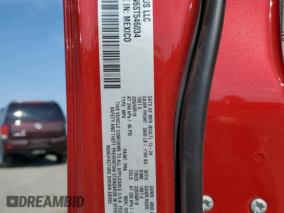 2025 Jeep Compass Limited with VIN 3C4NJDCN6ST546034, listed as a Copart auction lot 60867155 with 5,285 mi miles and Salvage title. Bid and sale history available at DreamBid. Image 13.