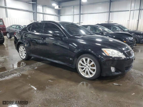 2008 Lexus IS 250 with VIN JTHCK262885026502, listed as a Copart auction lot 50423325 with 129,754 mi miles and Salvage Title. Bid and sale history available at carsss.com. Image 4.