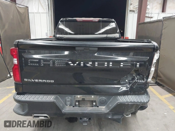 2020 Chevrolet Silverado 1500 Custom with VIN 1GCRWBEF0LZ247758, listed as a IAAI auction lot 40836607 with 83,727 mi miles. Bid and sale history available at carsss.com. Image 16.