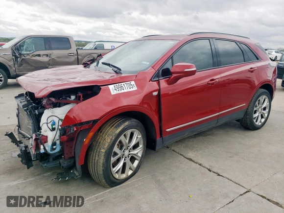 2020 Cadillac XT5 Sport AWD with VIN 1GYKNGRSXLZ224734, listed as a Copart auction lot 49961705 with Not provided miles and Salvage title. Bid and sale history available at DreamBid. Image 1.