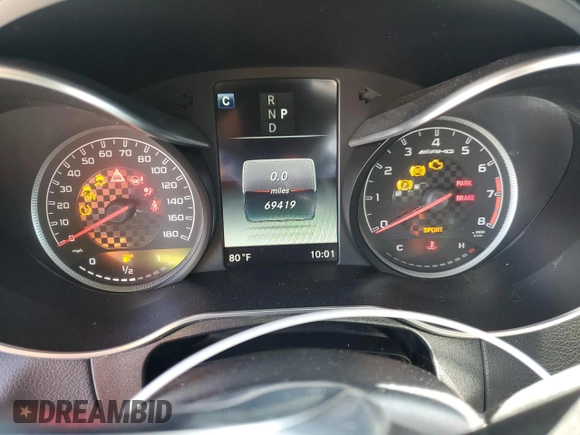 2019 Mercedes-Benz GLC with VIN WDC0J6EB9KF617563, listed as a Copart auction lot 52665394 with 69,419 mi miles and Salvage Title. Bid and sale history available at carsss.com. Image 9.